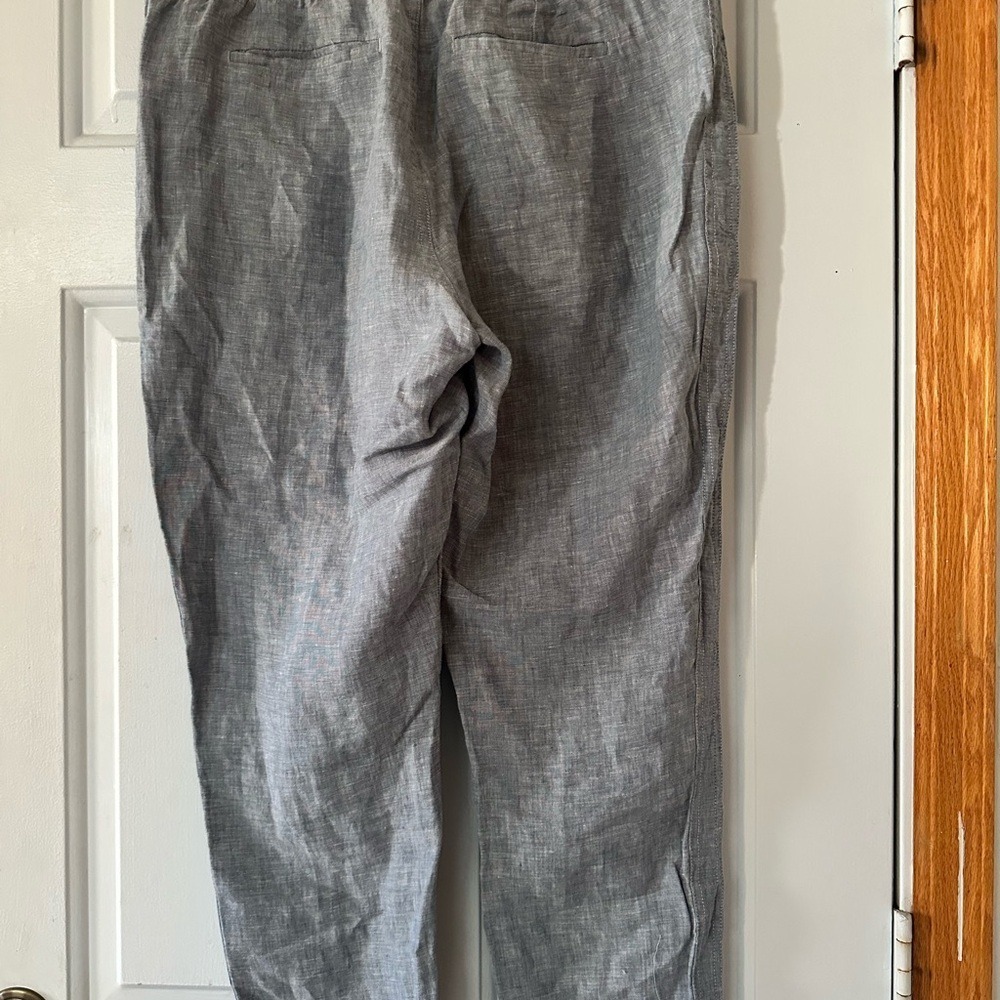 Athleta Cabo 100% Linen Chambray Jogger. Size 14. - Picture 9 of 14